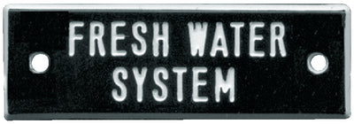 NAMEPLATE-FRESH WATER SYS 5/PK