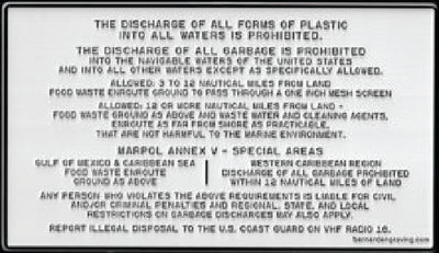 ANTI-DUMPING PLAQUE (BERNARD ENGRAVING)