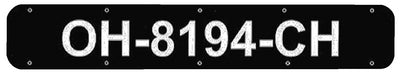BOAT REGISTRATION NUMBER PLATES (BERNARD ENGRAVING)