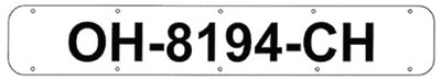 BOAT REGISTRATION NUMBER PLATES (BERNARD ENGRAVING)