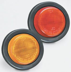 WATERPROOF 2" ROUND CLEARANCE/SIDE MARKER LIGHTS (BARGMAN)