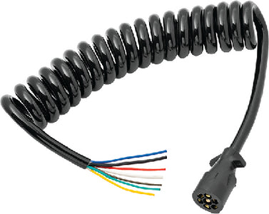 COILED 7-WAY MOLDED TRAILER CONNECTOR (BARGMAN)