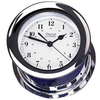 Chrome Plated Atlantis Quartz Clock