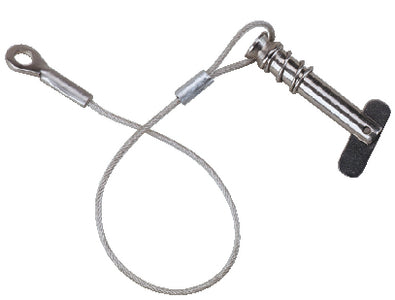 TETHERED 1/4" SPRING-LOADED CLEVIS PIN (ATTWOOD MARINE)