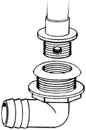 SCREW-IN OVERFLOW DRAIN TUBE (T-H MARINE)