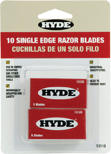 SINGLE-EDGE RAZOR BLADES (HYDE TOOLS)