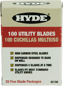 HEAVY-DUTY UTILITY KNIFE BLADES (HYDE TOOLS)