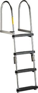 PREMIUM FOLDING PONTOON TRANSOM BOARDING LADDER (GARELICK)