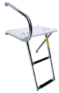 TRANSOM PLATFORM WITH UNDER PLATFORM TELESCOPING LADDER (GARELICK)