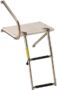 TRANSOM PLATFORM WITH OVER PLATFORM TELESCOPING LADDER (GARELICK)