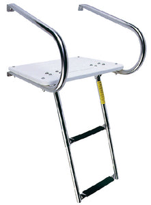 TRANSOM PLATFORM WITH UNDER PLATFORM TELESCOPING LADDER (GARELICK)