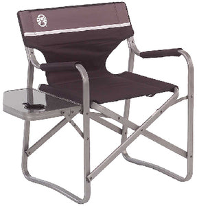 ALUMINUM DECK CHAIR WITH SWIVEL TABLE (COLEMAN)