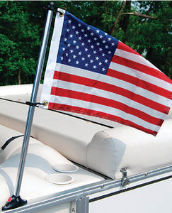 PONTOON FLAG POLE SOCKET WITH FLAG (TAYLOR)