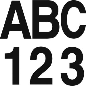 INDIVIDUAL GOTHIC FONT 3" LETTERS & NUMBERS (HARDLINE PRODUCTS)