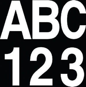 INDIVIDUAL GOTHIC FONT 3" LETTERS & NUMBERS (HARDLINE PRODUCTS)