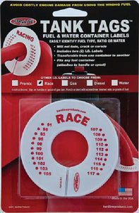 TANK TAGS™ FUEL CONTAINER LABEL DISK (HARDLINE)