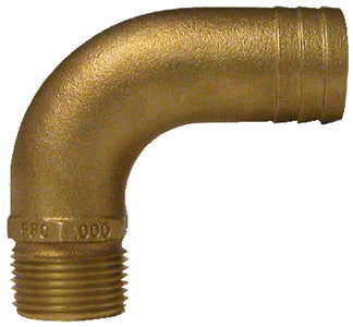 FULL FLOW PIPE TO HOSE ADAPTERS - 90° (GROCO)