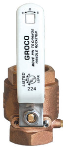 FULL-FLOW IN-LINE BALL VALVES IBV SERIES - BRONZE (GROCO)