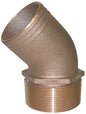 PIPE-TO-HOSE ADAPTERS - 45°  (GROCO)