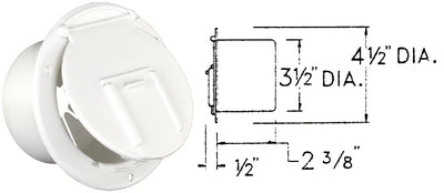 ROUND ELECTRIC CABLE HATCH (JR)
