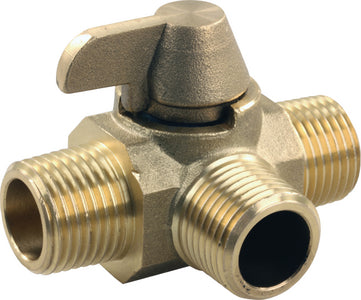 3-WAY BRASS DIVERTER VALVE (JR)