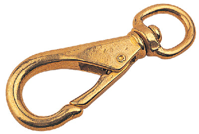 SWIVEL EYE BOAT SNAP - BRASS (SEA-DOG LINE)