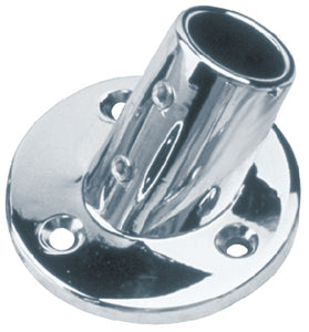 ROUND RAIL BASES - CHROME ZINC (SEA-DOG LINE)