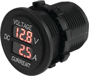 ROUND DIGITAL BATTERY METER (SEA-DOG)