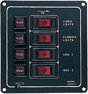 ALUMINIUM VERTICAL ROCKER SWITCH PANEL (SEADOG LINE)
