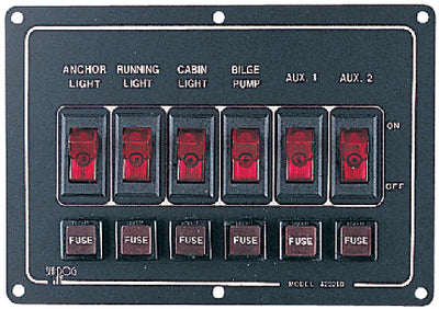 HORIZONTAL ROCKER SWITCH PANEL (SEA-DOG)