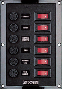 VERTICAL ROCKER SWITCH FUSE PANEL (SEADOG LINE)