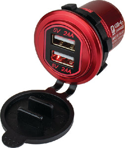 DUAL USB POWER SOCKET (SEADOG)