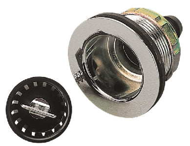 SINK DRAIN WITH STRAINER (SEA DOG)