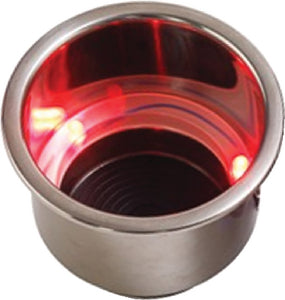 LED FLUSH MOUNT COMBO DRINK HOLDER W/ DRAIN FITTING (SEADOG)
