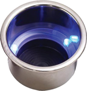 LED FLUSH MOUNT COMBO DRINK HOLDER W/ DRAIN FITTING (SEADOG)