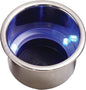 LED FLUSH MOUNT COMBO DRINK HOLDER W/ DRAIN FITTING (SEADOG)