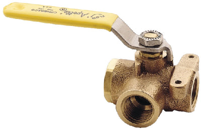 BRONZE THREE WAY DIVERTER VALVE (CONBRACO / APOLLO)