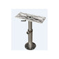 Table Col,Man Adj HT,475-720MM 18.7-28.3",Twist-Lock Base,Anodized