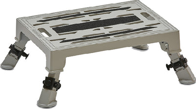 DIE CAST ALUMINUM ADJUSTABLE LEG PLATFORM STEP (STROMBERG)