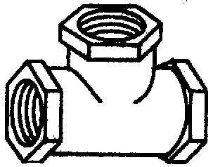 PLASTIC TEES (BRASS FITTINGS)