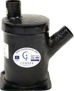 VERNALIFT™ SIDE ANGLE IN- TOP OUT WET MARINE EXHAUST MUFFLER (CENTEK)