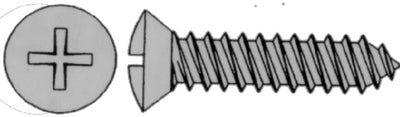 PHILLIPS SELF-TAPPING SCREW - OVAL HEAD (MARINE FASTENERS)