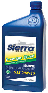 4-STROKE 20W40 FC-W MINERAL OUTBOARD ENGINE OIL (SIERRA)