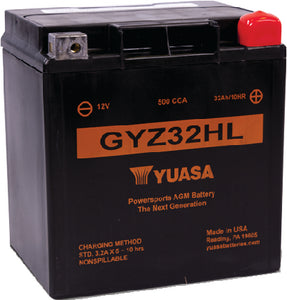 HIGH PERFORMANCE, FACTORY ACTIVATED MAINTENANCE FREE (YUASA)