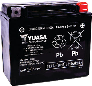 HIGH PERFORMANCE, FACTORY ACTIVATED MAINTENANCE FREE (YUASA)