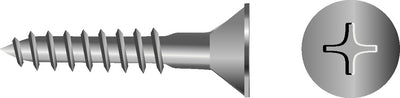 PHILLIPS WOOD SCREWS - FLAT HEAD (SEACHOICE)