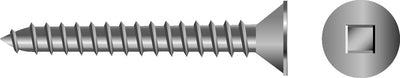 SQUARE TAPPING SCREWS - FLAT HEAD (SEACHOICE)