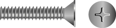 PHILLIPS MACHINE SCREWS - FLAT HEAD (SEACHOICE)
