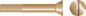 SLOTTED STRUT BOLT - FLAT HEAD (SEACHOICE)