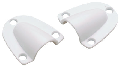 WHITE MOLDED CLAM SHELL-LARGE